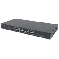 Intellinet 561044 dispositivo de redes No administrado L2 Gigabit Ethernet (10/100/1000) 1U Negro