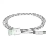 Cable USB Perfect Choice Tipo A a Tipo C Trenzado 1m Color Gris