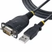 StarTech.com Cable de 1m USB a Serial, Conversor DB9 Macho RS232 a USB, Prolific, Adaptador USB a Serial para PLC/Impresora/Escáner, Adaptador USB a puerto COM, Windows/Mac