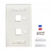 Intellinet 772396 placa de pared o cubierta de interruptor Blanco